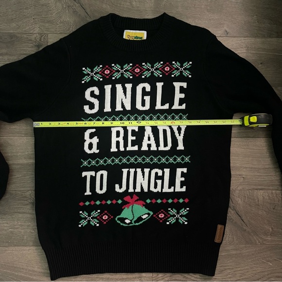 Tipsy Elves Single & Ready to Jingle Men’s XL Holiday Ugly Christmas Sweater - Picture 5 of 6